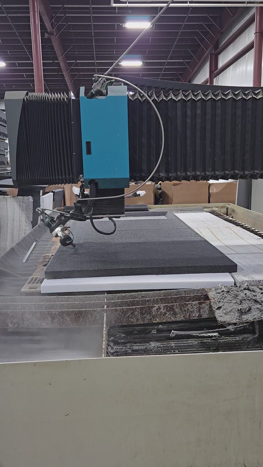 Load video: Foam being cut Pilepad